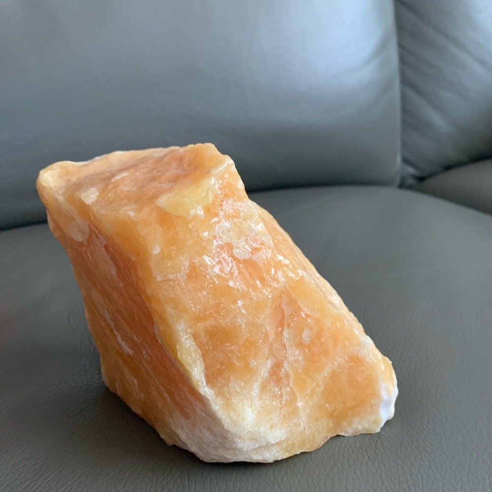Natural Orange Stone Accent Decor